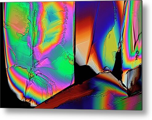 Cysteine Metal Print featuring the photograph Cysteine Crystals #2 by Antonio Romero
