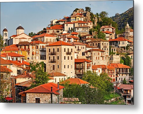 Architecture Metal Print featuring the photograph Dimitsana - Greece #2 by Constantinos Iliopoulos