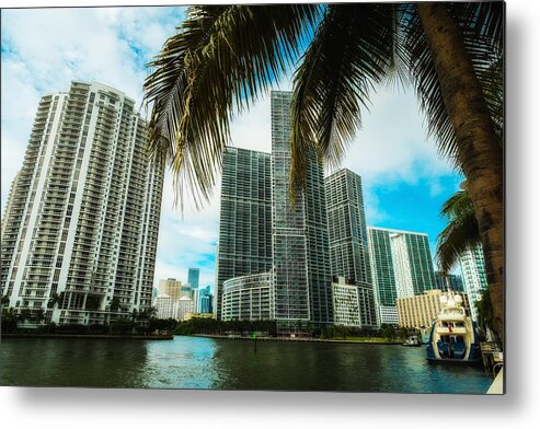 Architecture Metal Print featuring the photograph Downtown Miami by Raul Rodriguez