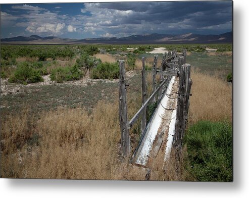 Trough Metal Print featuring the photograph Dried-up Spring #2 by Jim West