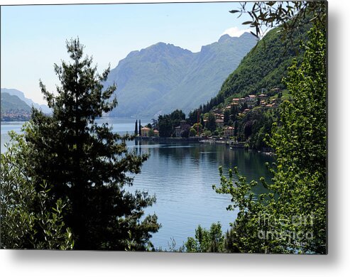 Lake Como Image Metal Print featuring the photograph Lake Como Italy #2 by Haleh Mahbod