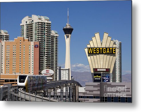 Stratosphere Metal Print featuring the photograph Las Vegas Monorail #2 by Anthony Totah