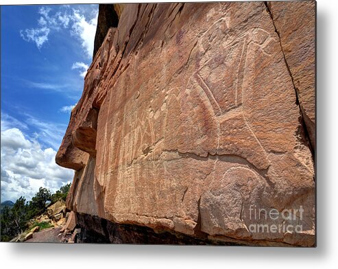 Mcconkie Metal Print featuring the photograph McConkie Ranch Petroglyph - Utah #1 by Gary Whitton