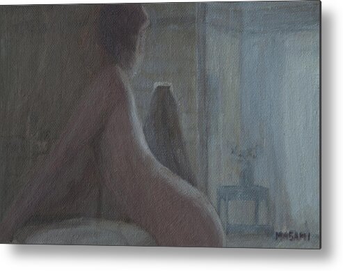 Nude Metal Print featuring the painting Morning Light #2 by Masami Iida