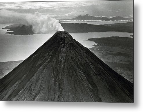 Geology Metal Print featuring the photograph Mount Mayon Volcano #2 by Josephus Daniels