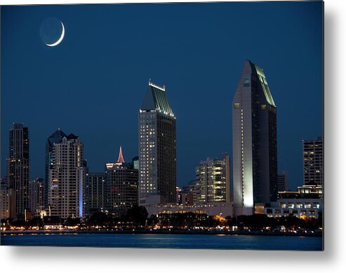 Tranquility Metal Print featuring the photograph San Diego Skyline #2 by Mitch Diamond