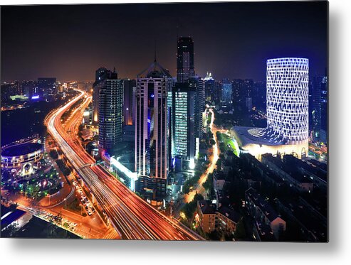 Outdoors Metal Print featuring the photograph Shanghai #2 by Geno's Image