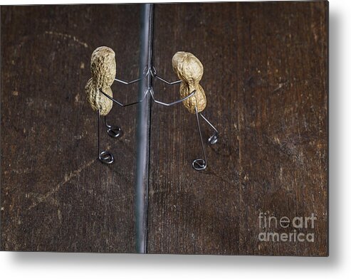 Simple Metal Print featuring the photograph Simple Things - Apart #2 by Nailia Schwarz