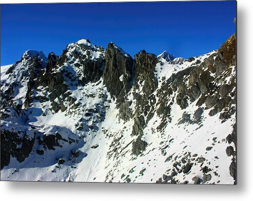 New Zealand Metal Print featuring the photograph Southern Alps New Zealand #2 by Amanda Stadther