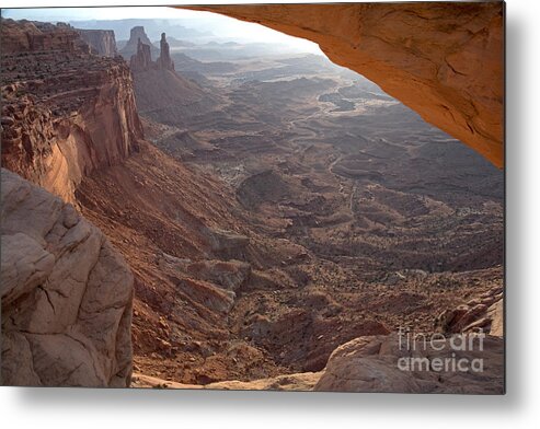 Autumn Metal Print featuring the photograph Sunrise Mesa Arch Canyonlands National Park #2 by Fred Stearns