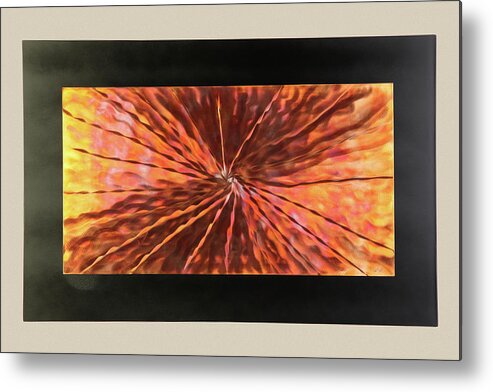 Abstract Metal Print featuring the sculpture Super Nova #2 by Rick Roth