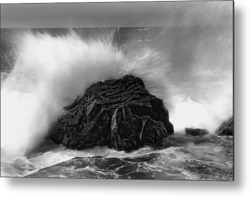 Ocean Metal Print featuring the photograph Turned To Stone #2 by Donna Blackhall