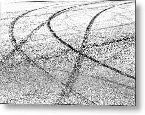 Tyre Metal Print featuring the photograph Tyre Tracks #2 by Jose Bispo