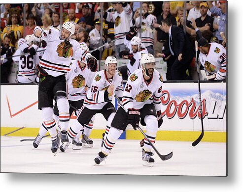Playoffs Metal Print featuring the photograph 2013 Nhl Stanley Cup Final - Game Six by Harry How
