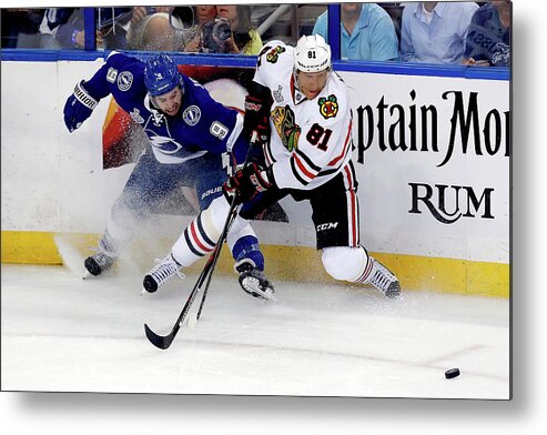 Playoffs Metal Print featuring the photograph 2015 Nhl Stanley Cup Final - Game One by Mike Carlson