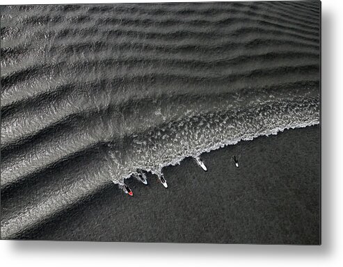 Tidal Bore Metal Print featuring the photograph Feature - Bore Tide Surfing In Alaska #22 by Streeter Lecka
