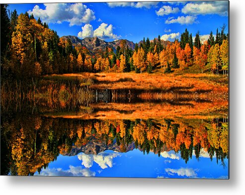 Landscape Metal Print featuring the photograph Autumn Splender #28 by Mark Smith