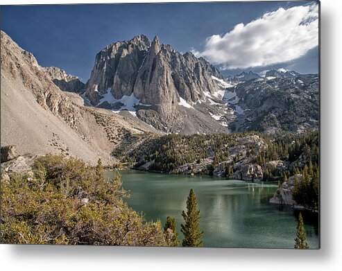 Scenic Metal Print featuring the photograph 2nd Lake and Temple Crag by Cat Connor