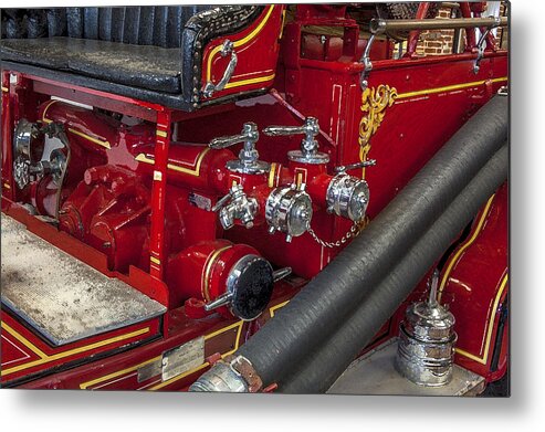 Fire Engine Metal Print featuring the photograph 1915 LaFrance Fire Engine #3 by Rich Franco