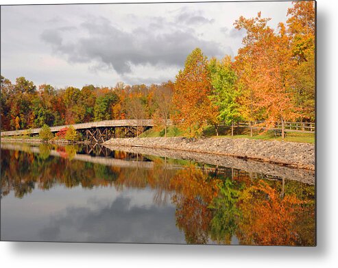 Fall Foliage Metal Print featuring the photograph Cheat Lake #3 by Dung Ma