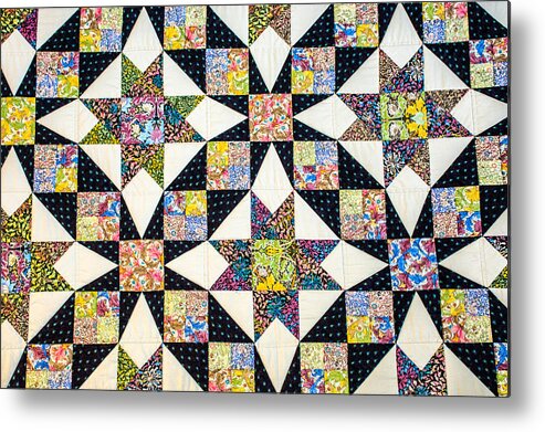 Quilt Metal Print featuring the photograph Hand Made Quilt #3 by Sherman Perry