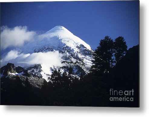 Argentina Metal Print featuring the photograph Lanin volcano #1 by James Brunker