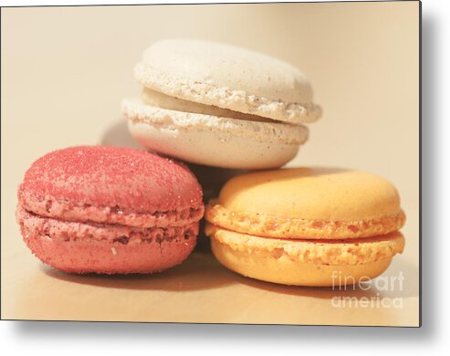 Macaroon Metal Print featuring the photograph Macaroons #3 by Alexandra C R