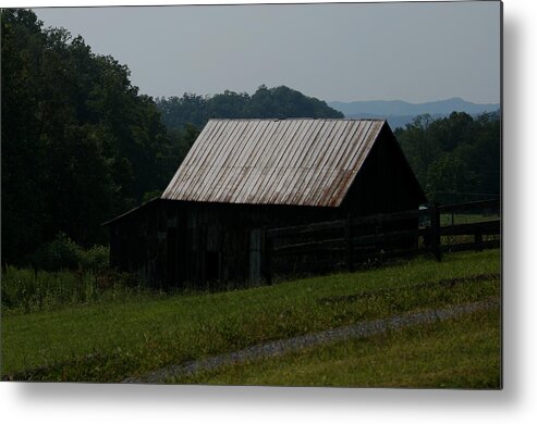 Barn Metal Print featuring the photograph Mountain Barn #3 by Karen Harrison Brown