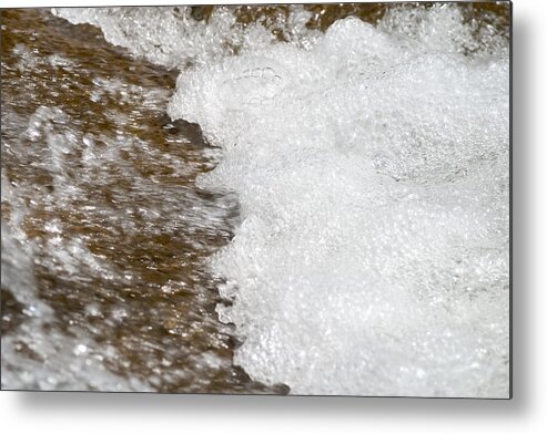 Babbling Metal Print featuring the photograph Mountain Stream #3 by Paul Whitten