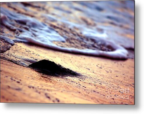 Background Metal Print featuring the photograph Ocean in sunshine #3 by Michal Bednarek
