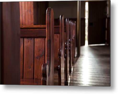 Church Metal Print featuring the photograph Opening Door #3 by Jim Orr