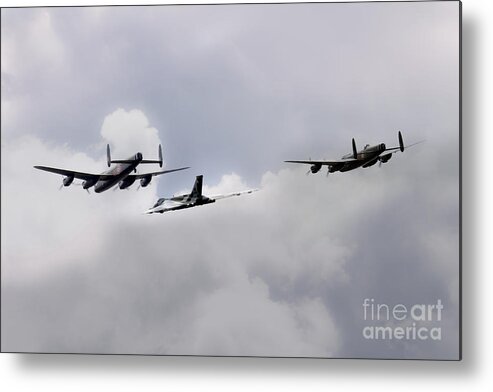 Avro Metal Print featuring the digital art 3 Sisters by Airpower Art