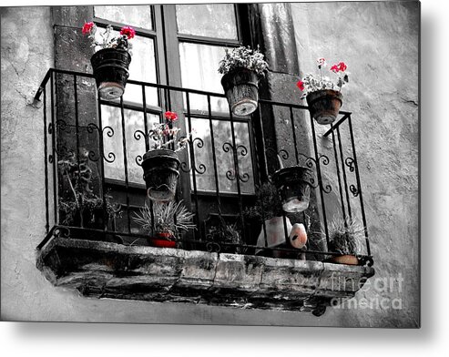  Metal Print featuring the photograph The Balcony #3 by Nicola Fiscarelli