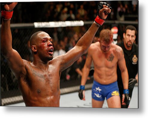 Martial Arts Metal Print featuring the photograph Ufc 165 Jones V Gustafsson #3 by Josh Hedges/zuffa Llc