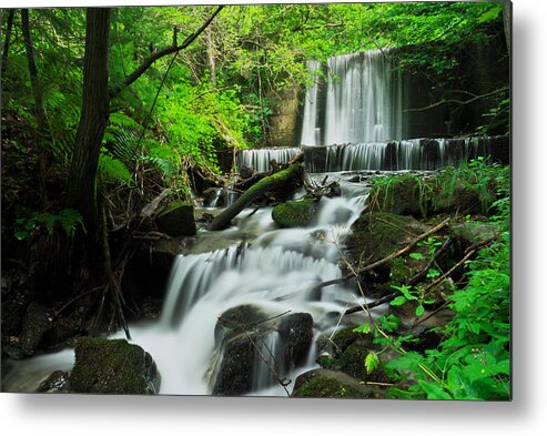 Autumn Metal Print featuring the photograph Waterfall #3 by Ivan Slosar
