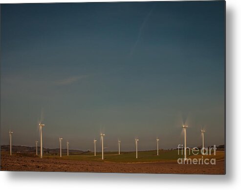 Windturbine Metal Print featuring the photograph Windpower #3 by Jorgen Norgaard