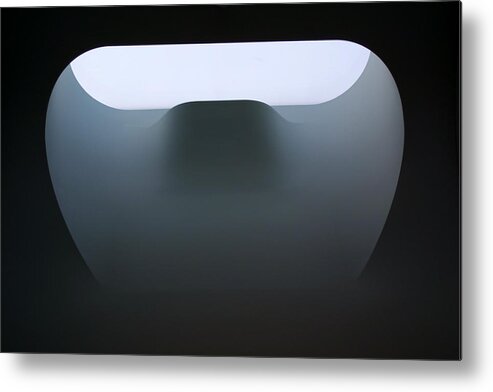 Black And White Metal Print featuring the digital art Free Form by Jean Wolfrum