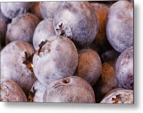 Above Metal Print featuring the photograph Blueberries #4 by Peter Lakomy