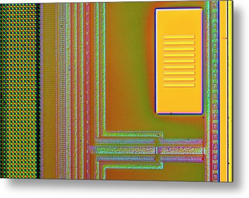 Camera Metal Print featuring the photograph Ccd Camera Sensor #4 by Gerd Guenther/science Photo Library