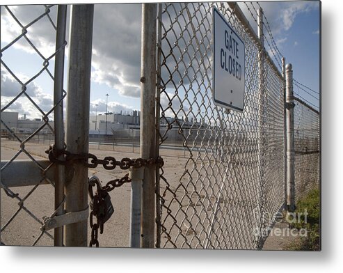Unemployment Metal Print featuring the photograph Closed Factory #4 by Jim West