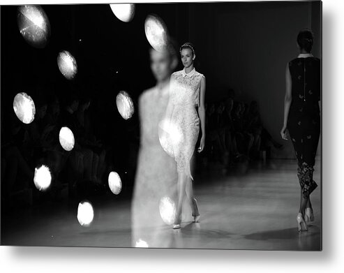 New York Fashion Week Metal Print featuring the photograph Mercedes-benz Fashion Week Spring 2015 #4 by Andrew H. Walker