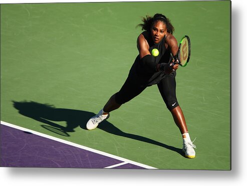 Tennis Metal Print featuring the photograph Miami Open 2018 - Day 3 #4 by Clive Brunskill