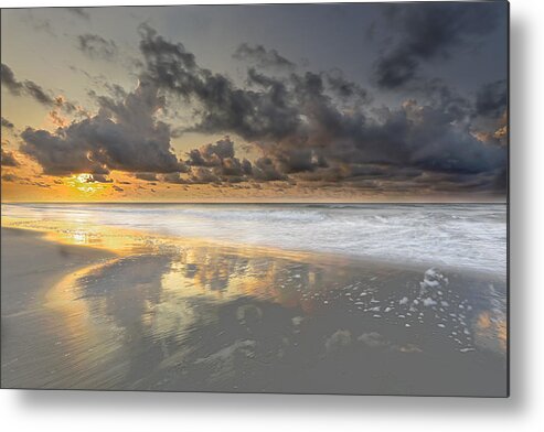 Atlantic Ocean Metal Print featuring the photograph Sunrise on Hilton Head Island #4 by Peter Lakomy