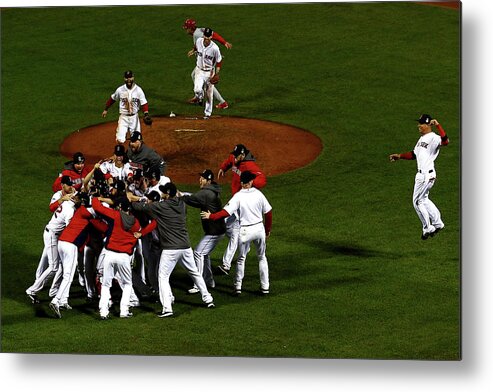 St. Louis Cardinals Metal Print featuring the photograph World Series - St Louis Cardinals V by Jamie Squire