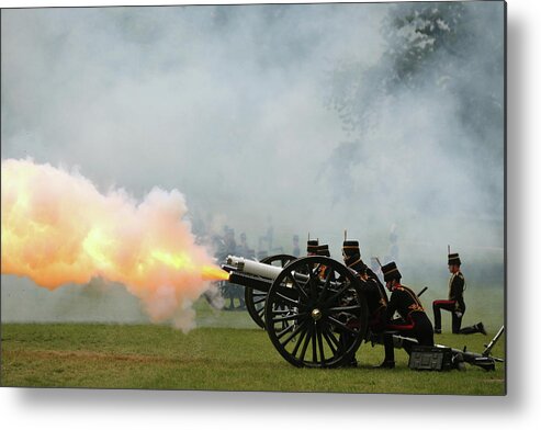 Royalty Metal Print featuring the photograph 41 Round Royal Salute For Duke Of by Oli Scarff