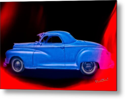 Hot Rod Art Metal Print featuring the photograph 48 Dodge Salesman Coupe Rat Rod by Chas Sinklier