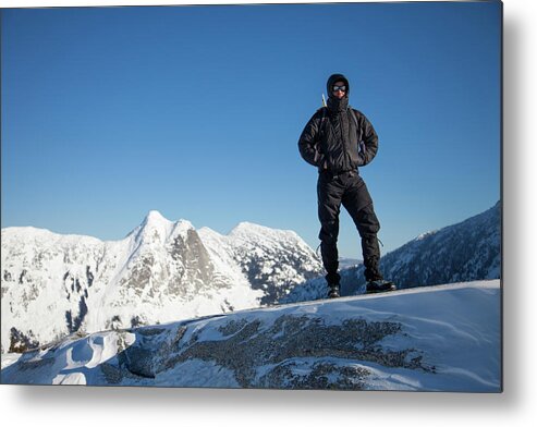 Yak Peak Metal Print featuring the photograph Mountaineering #48 by Christopher Kimmel