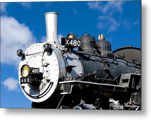 Train Metal Print featuring the photograph 480 Locomotive by Sylvia Thornton