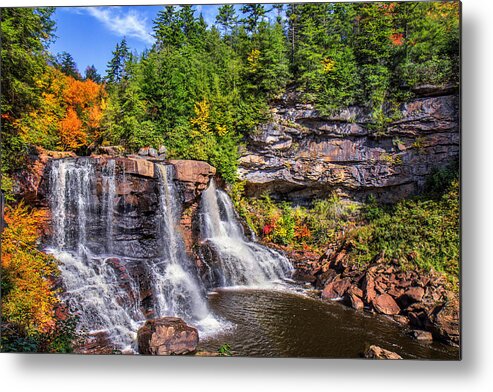 Blackwater Falls Metal Print featuring the photograph Blackwater Falls #7 by Mary Almond