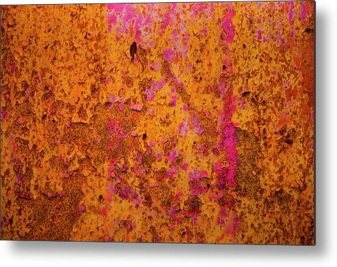 Abstract Metal Print featuring the photograph Rust And Metal Series #5 by Mark Weaver